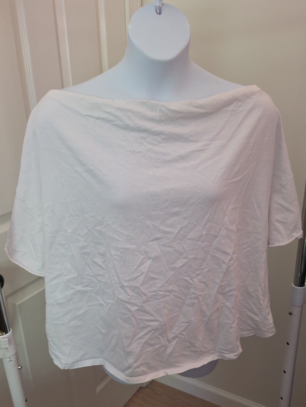 nuuds XXXL Vintage Cotton Off The Shoulder T-Shirt - Picture 2 of 6